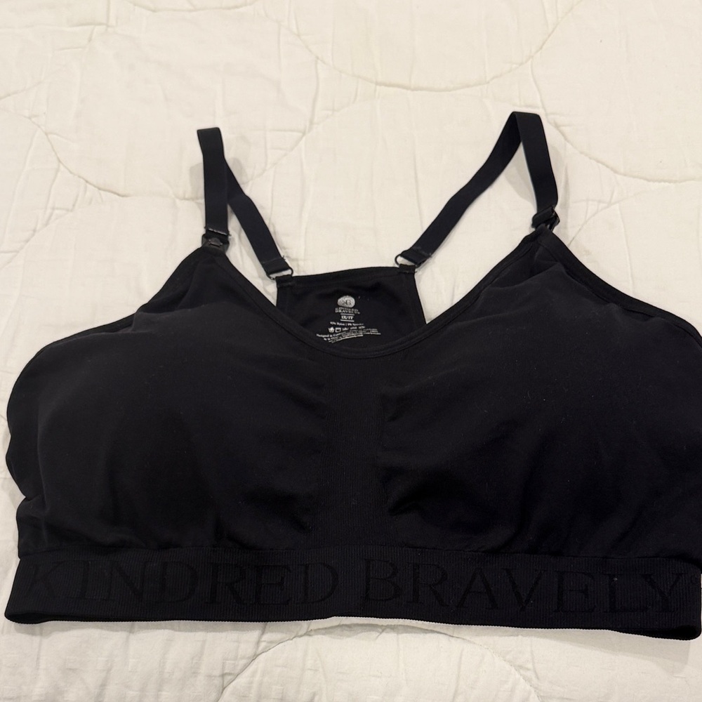 Kindred Bravely Midnight Black Nursing Bra